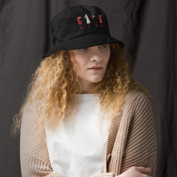 MXNA Hand Sign Organic Bucket Hat - MXNA.STORE