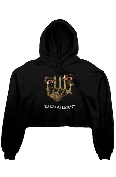 DYING LIGHT crop fleece hoodie