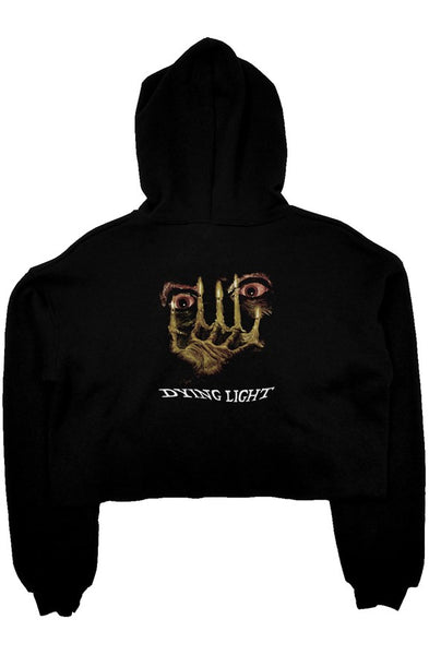 DYING LIGHT crop fleece hoodie