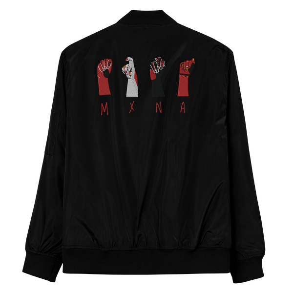 MXNA Sign Lingo Eco-Bomber Jacket - MXNA.STORE